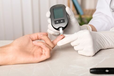Muestra de sangre para diabetes
